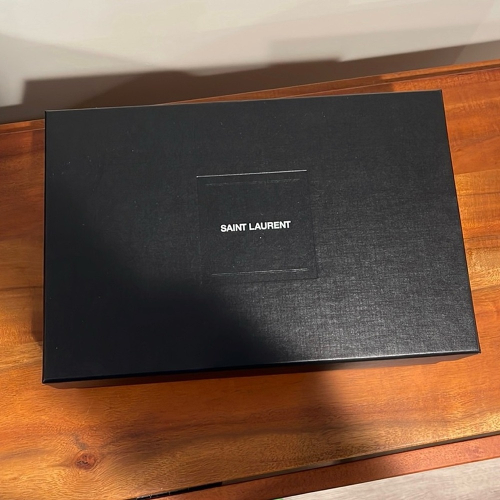 BRAND NEW- Saint Laurent shoe box with dust bag